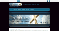Desktop Screenshot of firstbaptistlima.org
